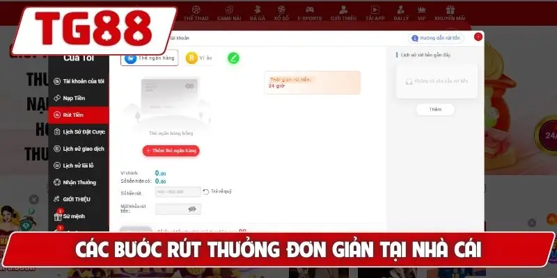 TG88 ⭐ Nhà Cái Uy Tín T9/2026 | Tải TG 88 Chính Thức Bú Liền 88K 25 Các bước rút thưởng đơn giản tại nhà cái